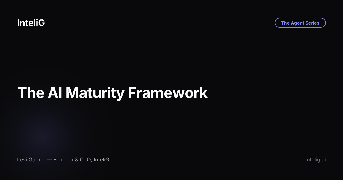 The AI Maturity Framework