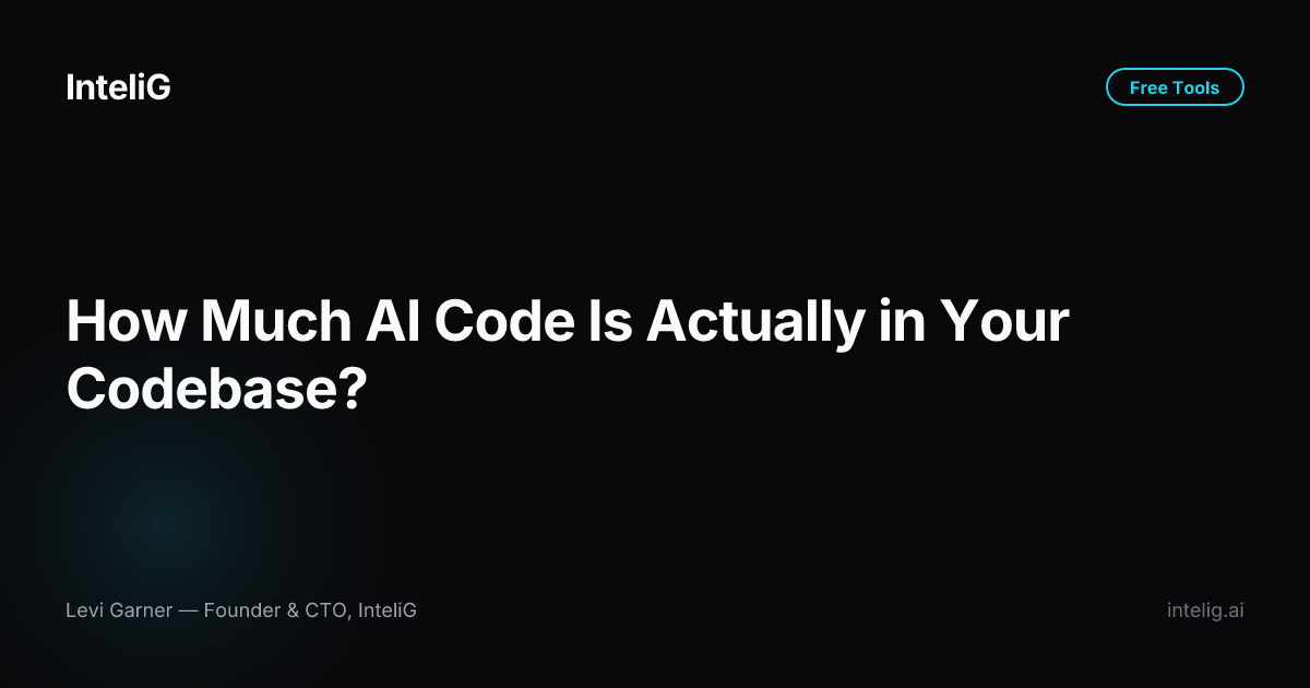 How Much AI Code Is Actually in Your Codebase?